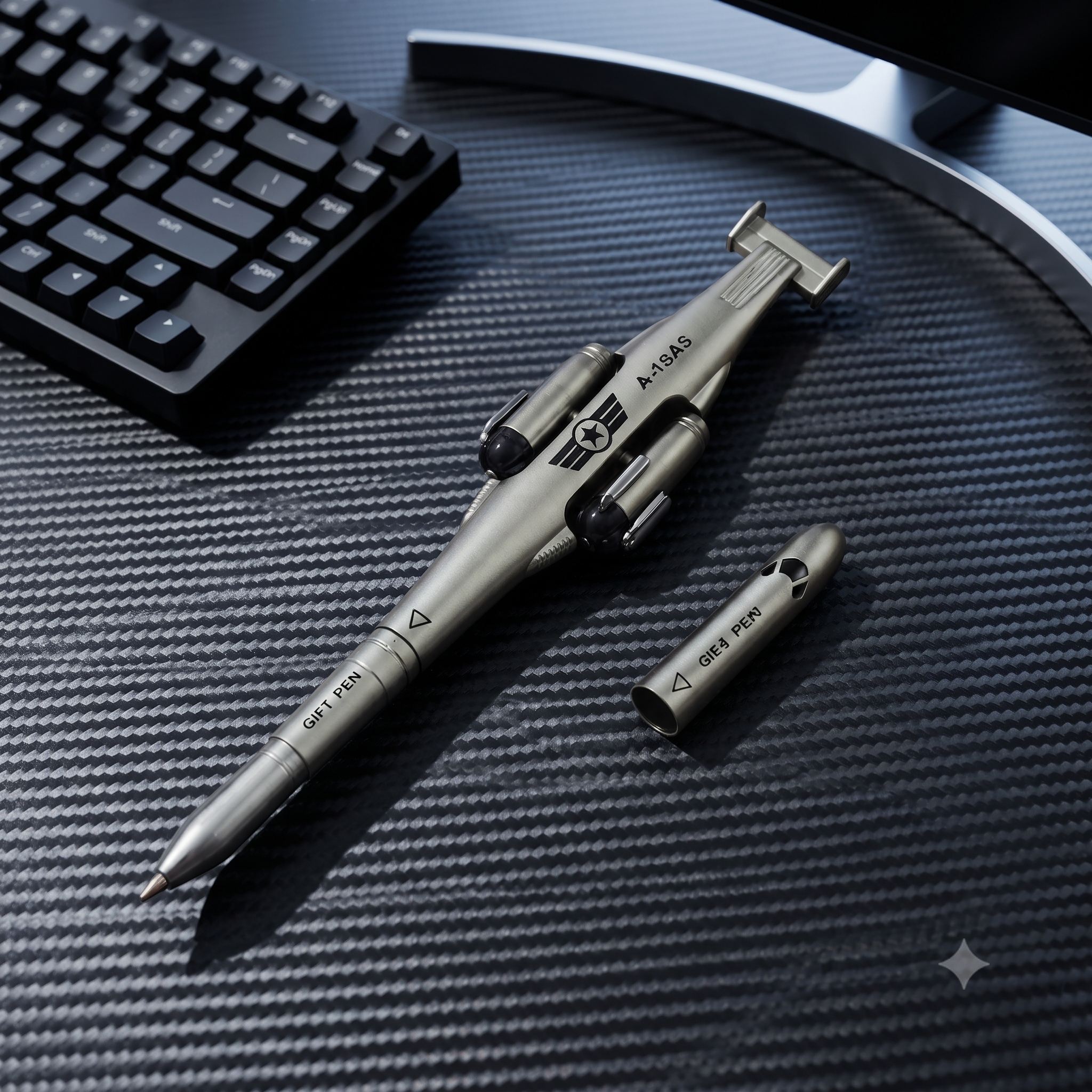 Aircraft Novelty Pen - Grey