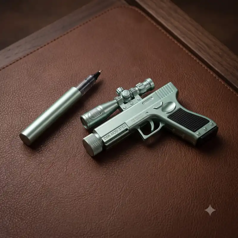 Sniper Pistol Novelty Pen - Light Green