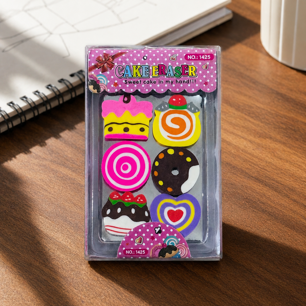 Cake Eraser Set - Sweet Cake (6 Pieces)