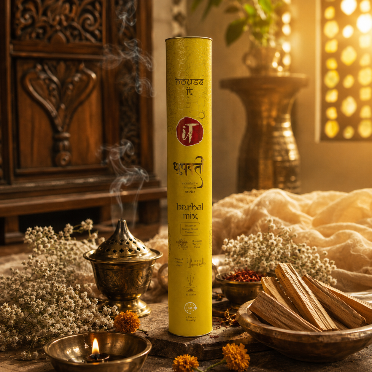 Dhoopwati Eucalyptus Orange Citronella Special Mix 