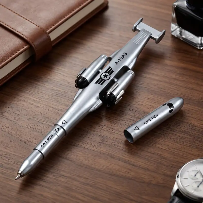 Aircraft Novelty Pen - Silver
