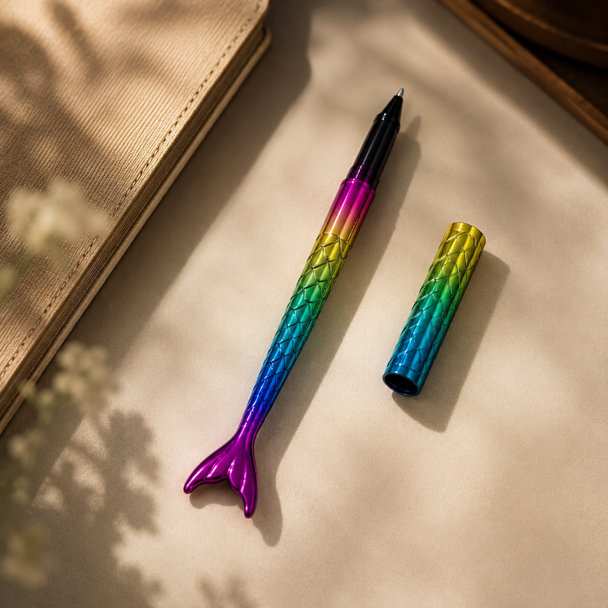 Mermaid Tail Novelty Pen - Rainbow